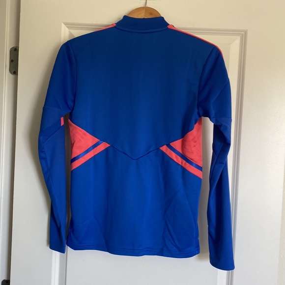 ADIDAS TRACK PULLOVER TOP SIZE S MSRP $70.00 NWT - Picture 4 of 9